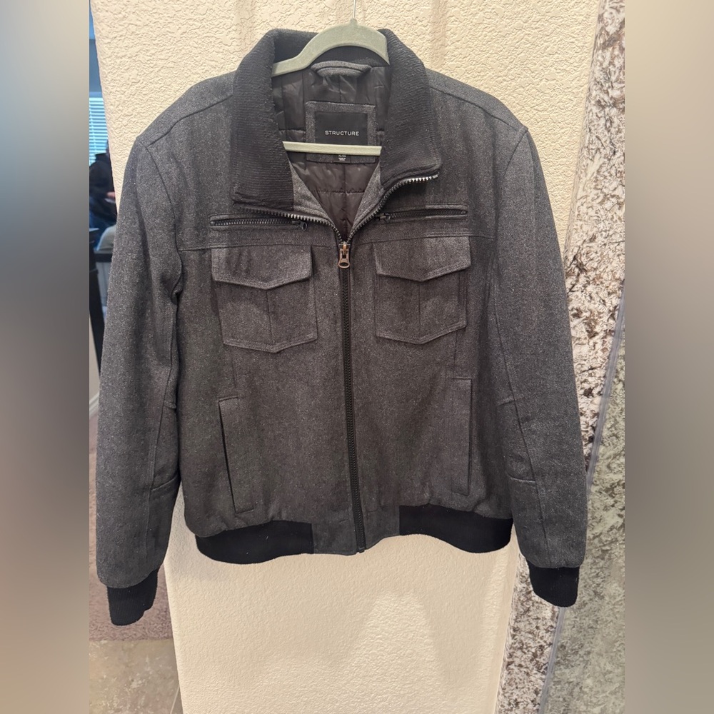 Vintage Structure (Express Men) Men's Gray Jacket